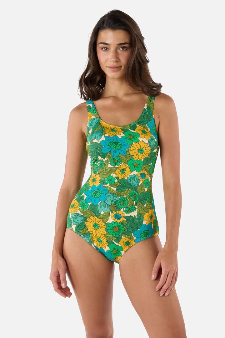 Image of Swimwear. Product name - Nellie One Piece in Green colour by brand - Princess Highway