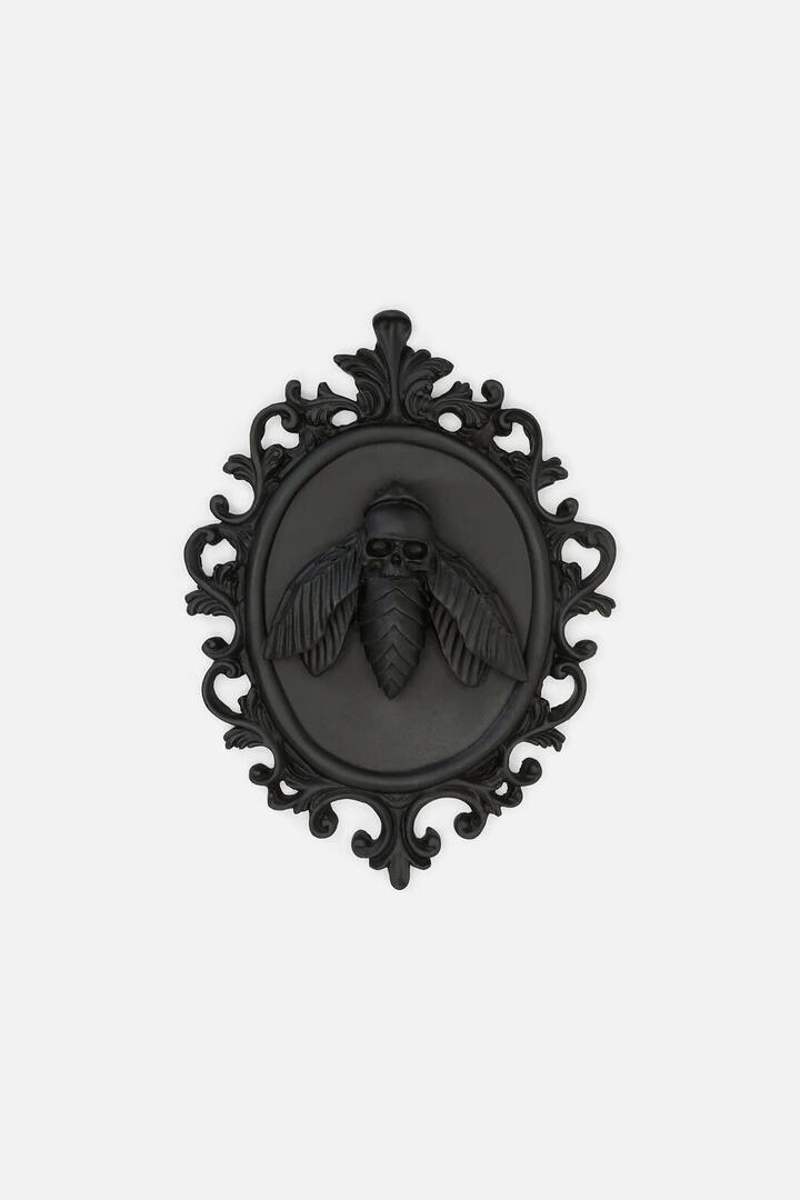 Image of Water Bottles. Productname: Death Moth Cameo Wall Hanging in Black colour by brand - Black Friday