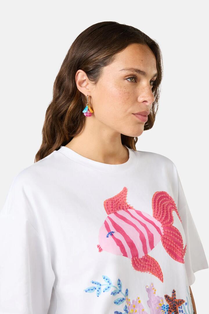 Image of Earrings. Productname: Silk Garden Earrings in Multi colour by brand - Gorman