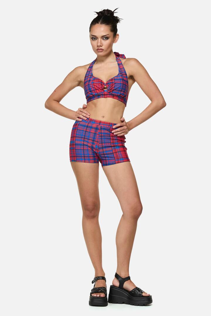 Image of Swimwear. Productname: Envy Tartan Swim Bottoms in Multi colour by brand - Black Friday