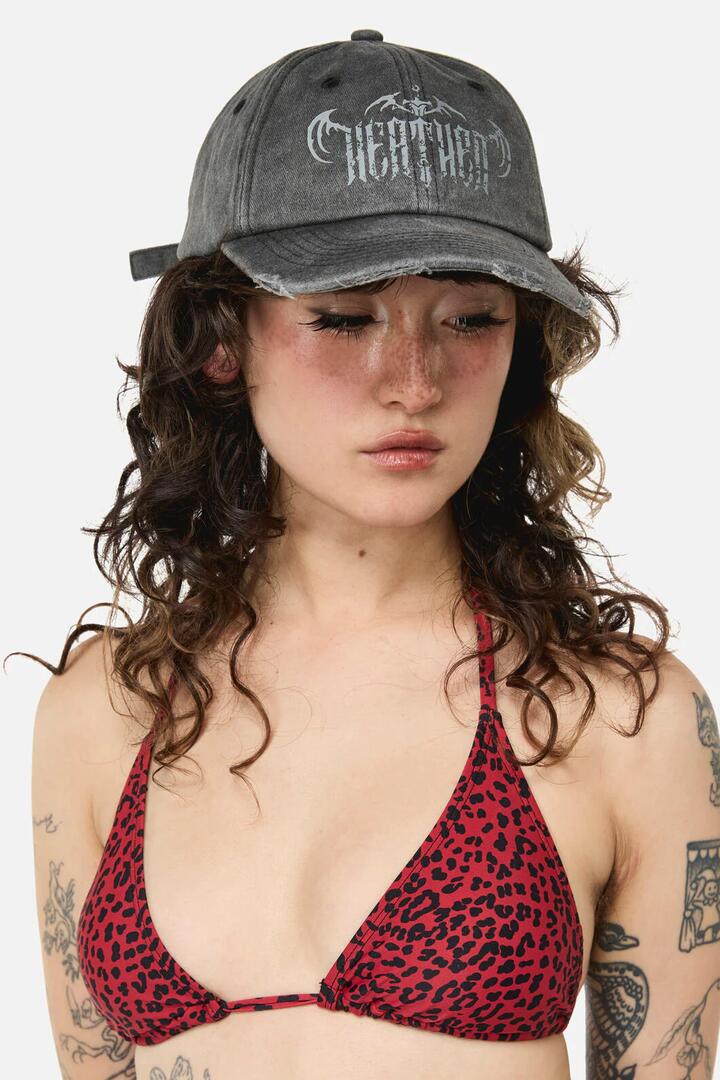 Image of Hats. Productname: Heathen Printed Cap in Grey colour by brand - Dangerfield