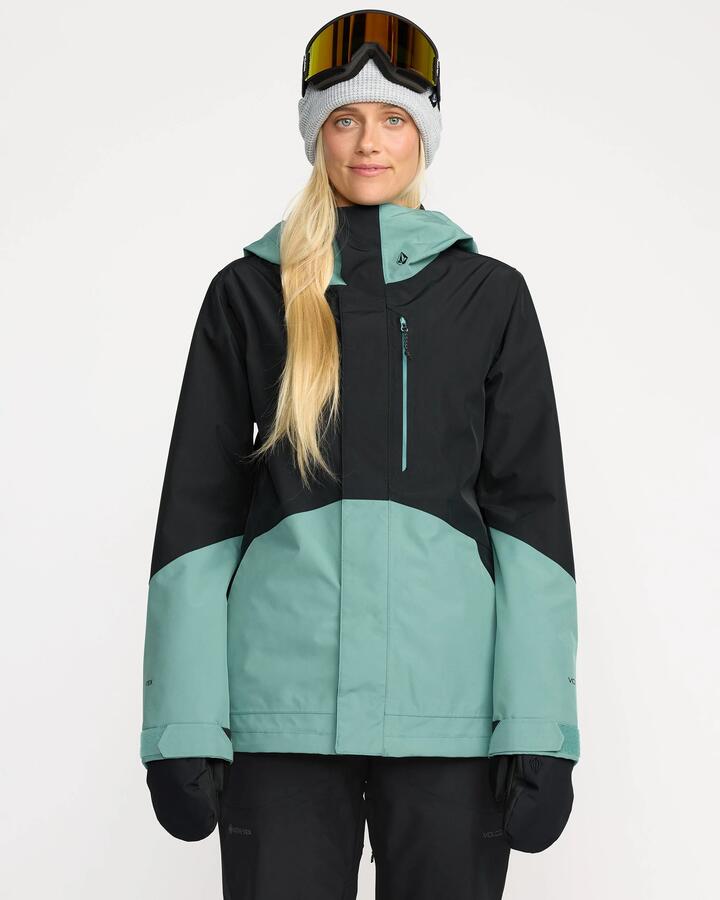 Image of Coats & Jackets. Product name - Volcom Womens V.Co Eras Gore-Tex Insulated Jacket Arctic Blue in Arctic Blue colour by brand - Volcom