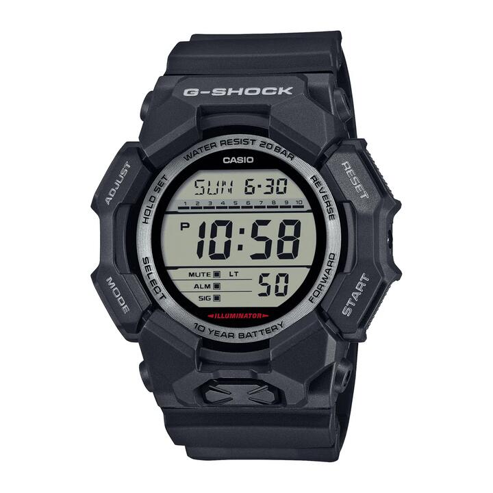 Image of Watches. Productname: Casio G-Shock Black Digital Watch GD010-1D in Watch colour by brand - Casio G Shock