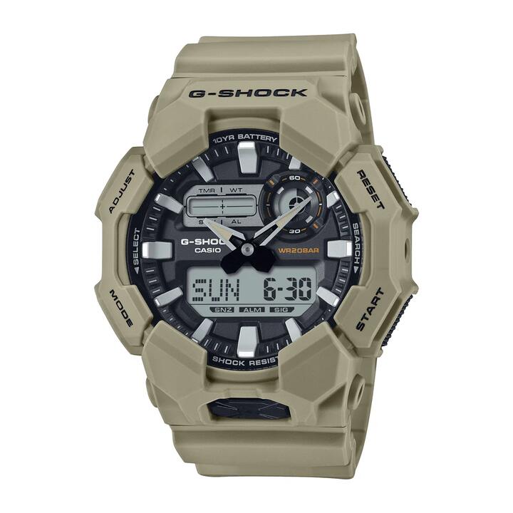 Image of Watches. Productname: Casio G Shock Men's Brown Analog-Digital Watch GA010-5A in Watch colour by brand - Casio G Shock