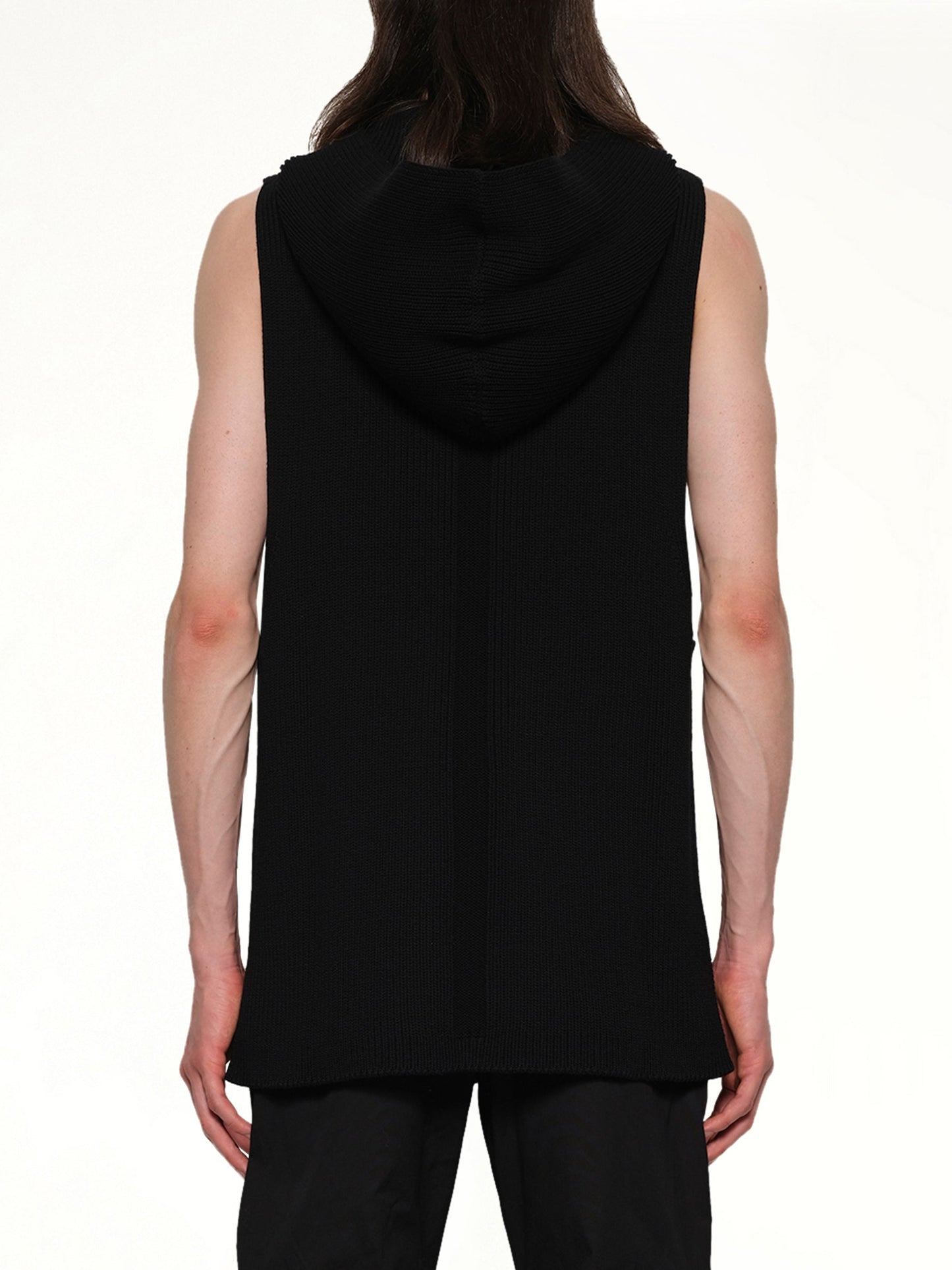 RICK OWENS Hooded Tank (Black)