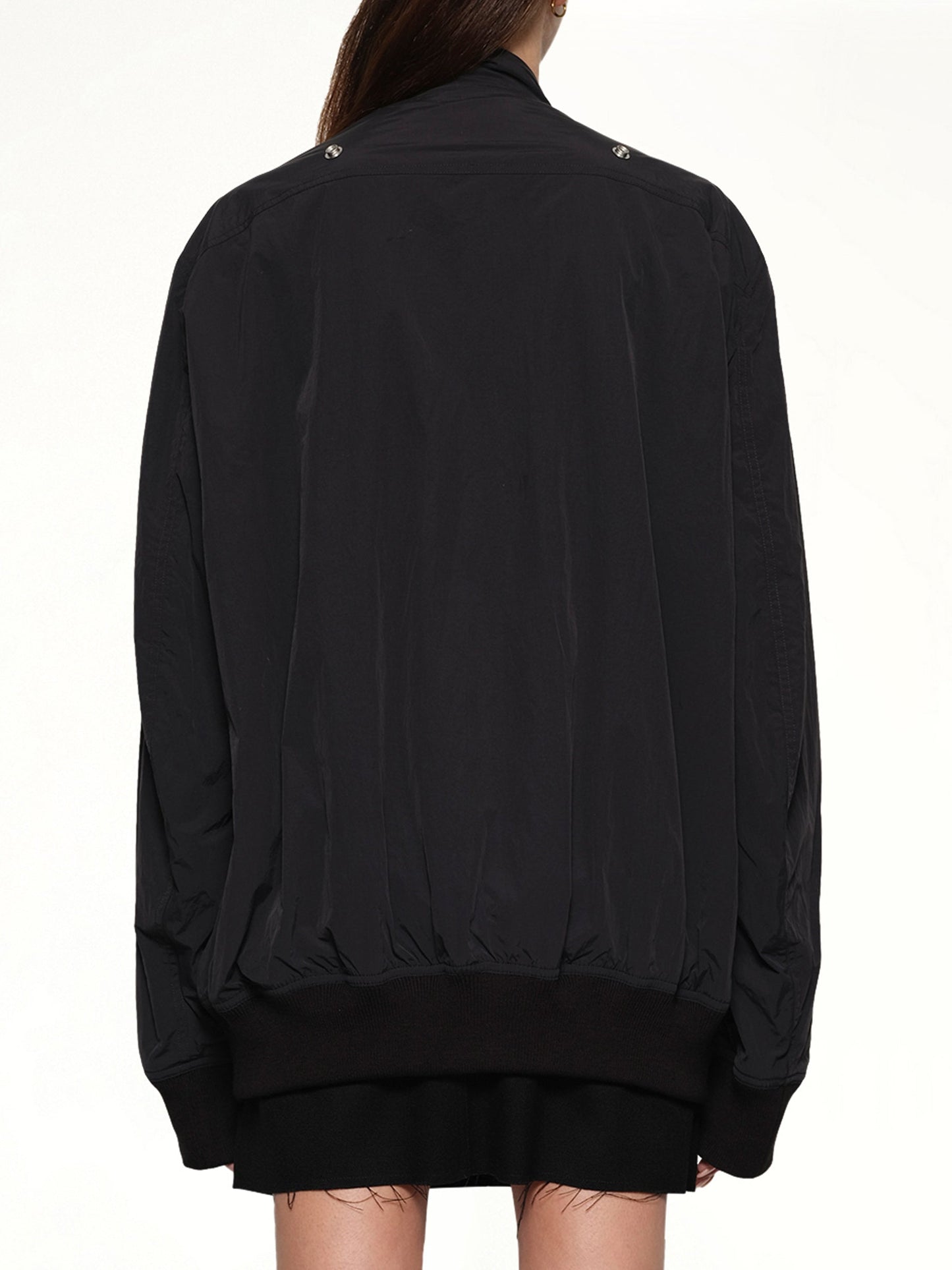 RICK OWENS Hollywood Flight Jacket (Black)