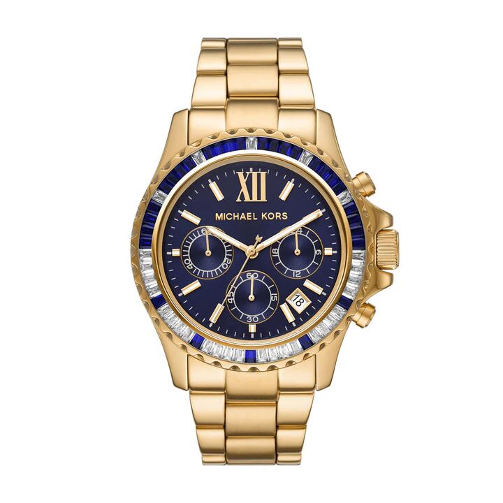 Image of Watches. Productname: Michael Kors Everest Blue and Gold Women's Watch MK6971 in Watch colour by brand - Michael Kors