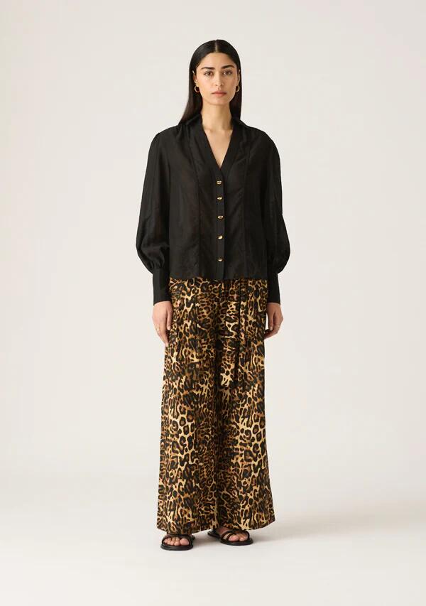 Image of Blouses. Productname: Astra Blouse in Black colour by brand - MOS The Label