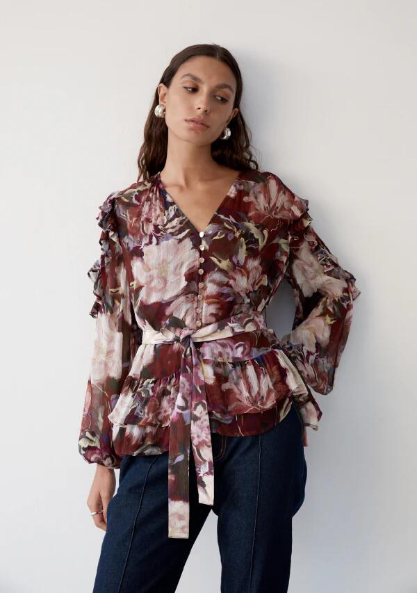 Image of Blouses. Productname: Giselle Blouse in Giselle Print colour by brand - MOS The Label