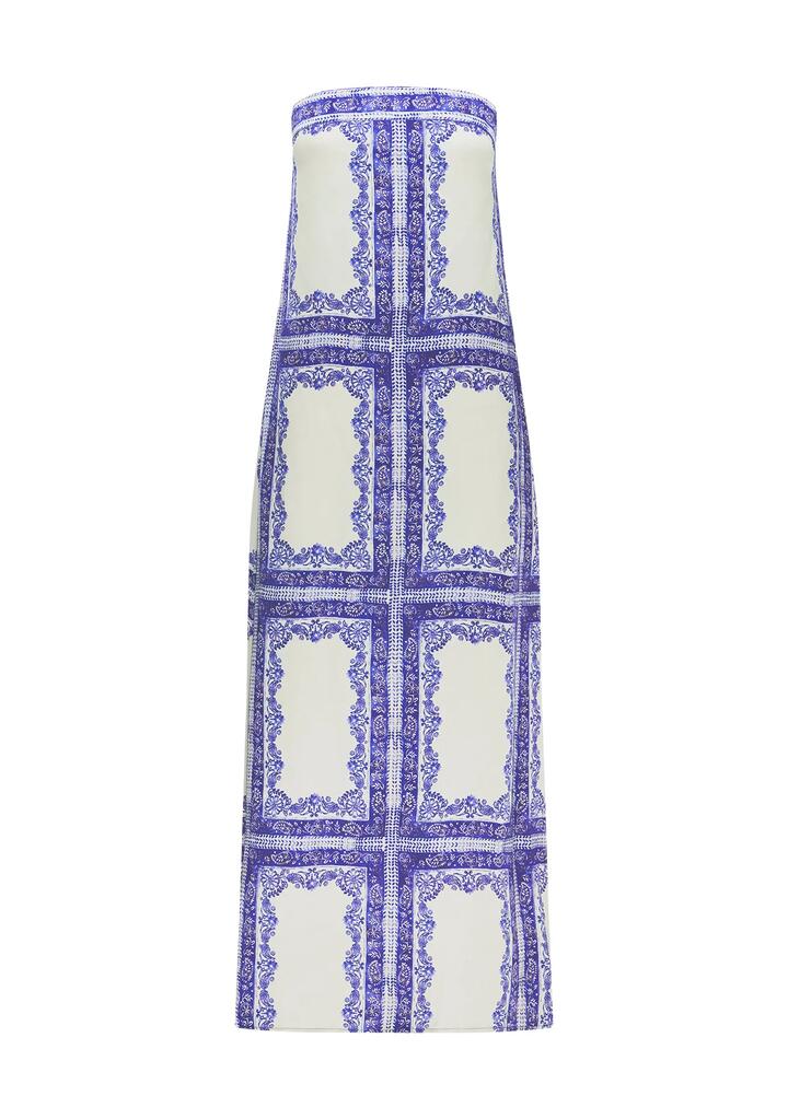 Image of Dresses. Productname: Jordi Strapless Midi Dress | MOS The Label in Jordi Print colour by brand - MOS The Label