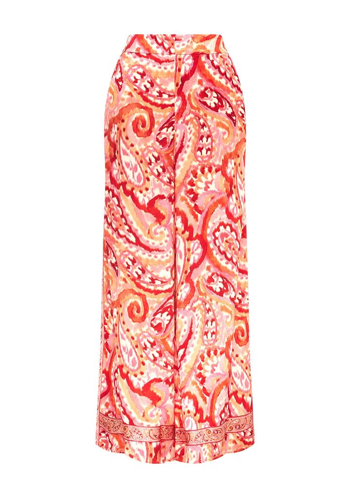 Image of a model wearing Pants. Productname: Serena Print Pant | MOS The Label in Serena Print colour by brand - MOS The Label