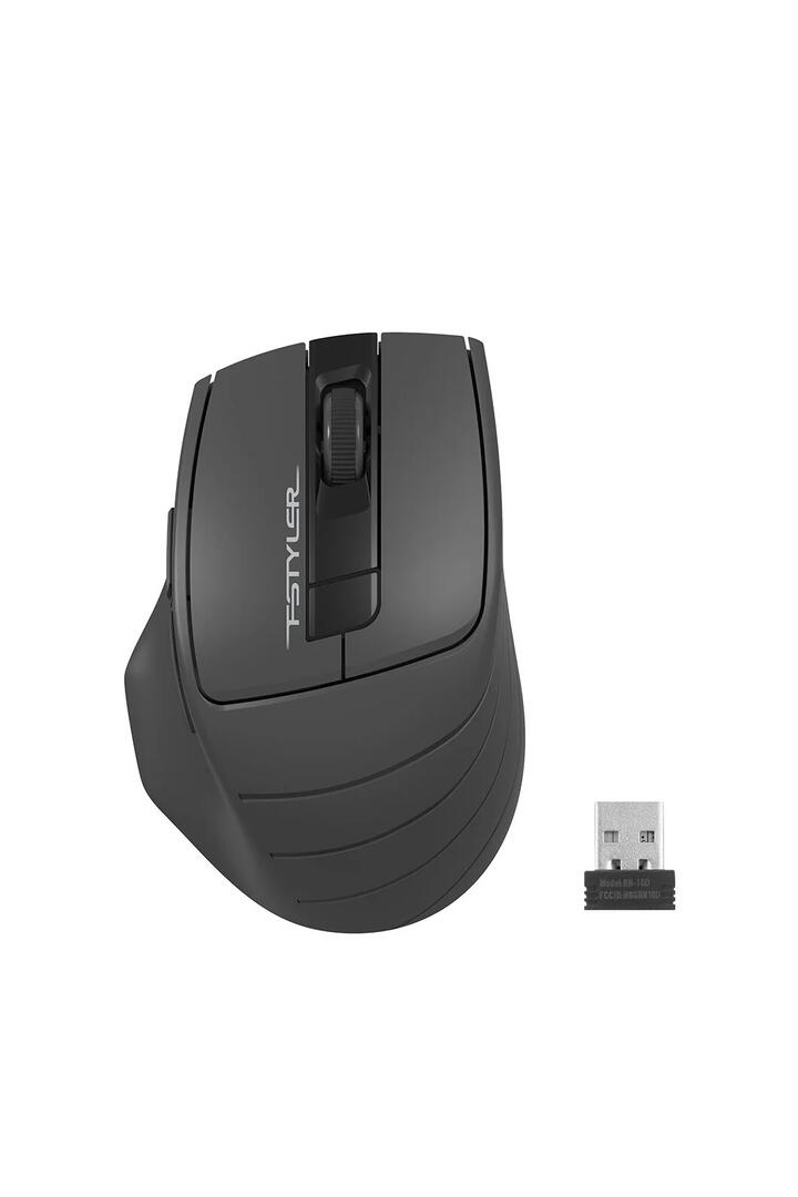 Image of Electronics Accessories. Productname: A4Tech FG30S Grey Full-Size Silent Wireless Optical Mouse in Grey colour by brand - A4Tech