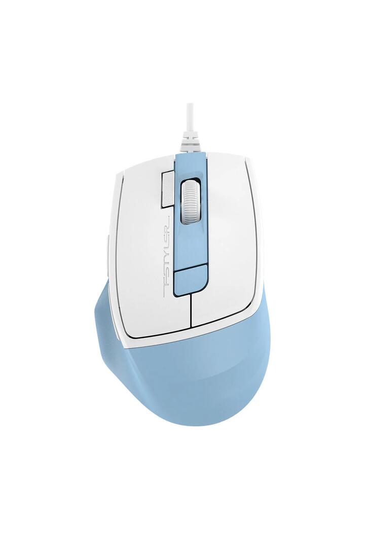 Image of Electronics Accessories. Productname: A4Tech FM45S Air Icy Blue Dual-Function Silent Wireless Mouse in Icy Blue colour by brand - A4Tech