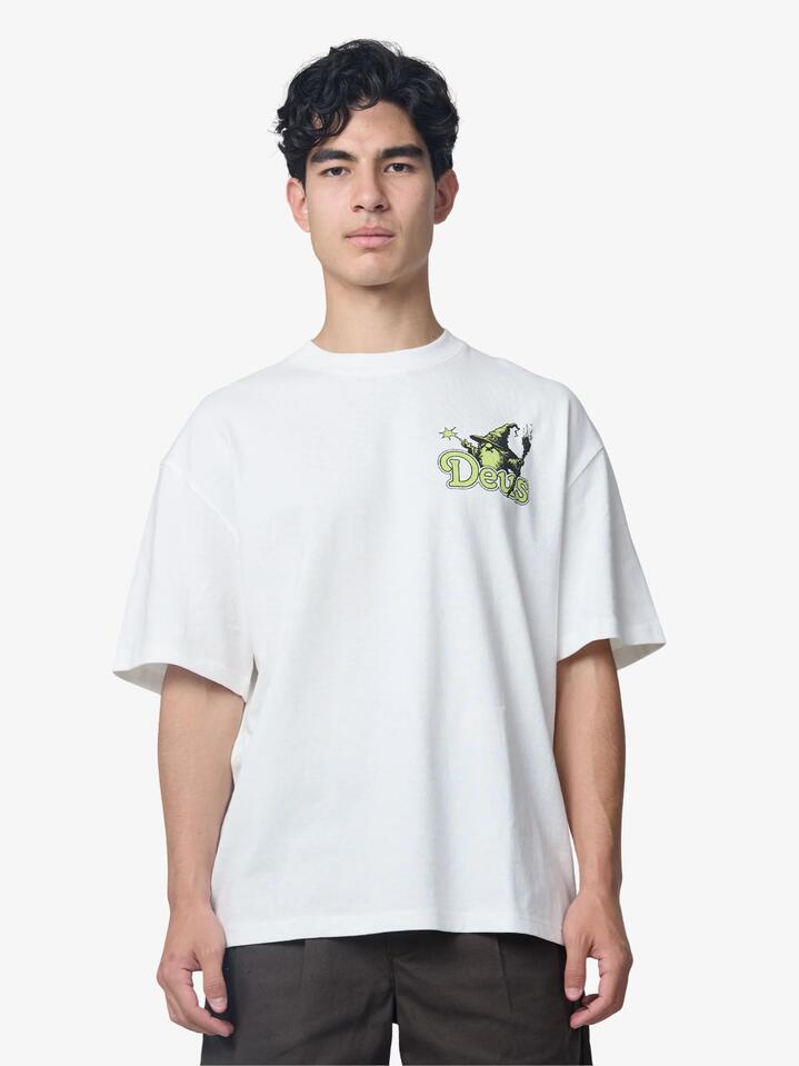 Image of T-Shirts. Productname: Deus Mystical Machine Tee in Vintage White colour by brand - Deus