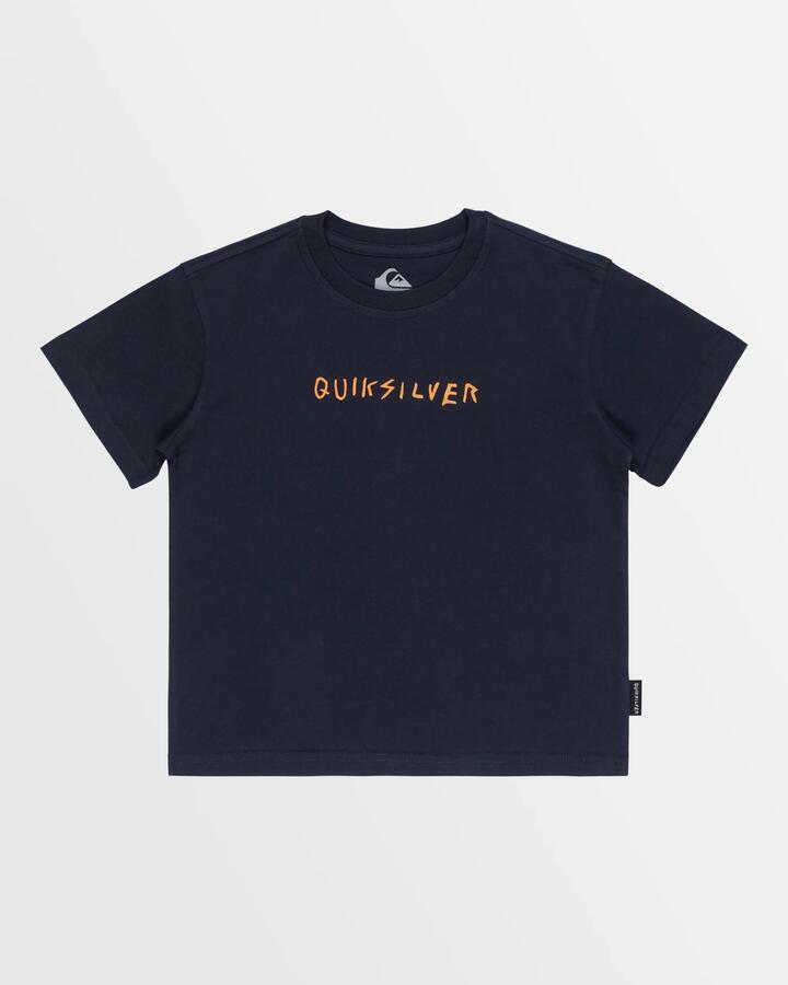Image of T-Shirts. Product name - Quiksilver Boys 2-7 Made Of Bones T-Shirt Dark Navy in Dark Navy colour by brand - Quiksilver
