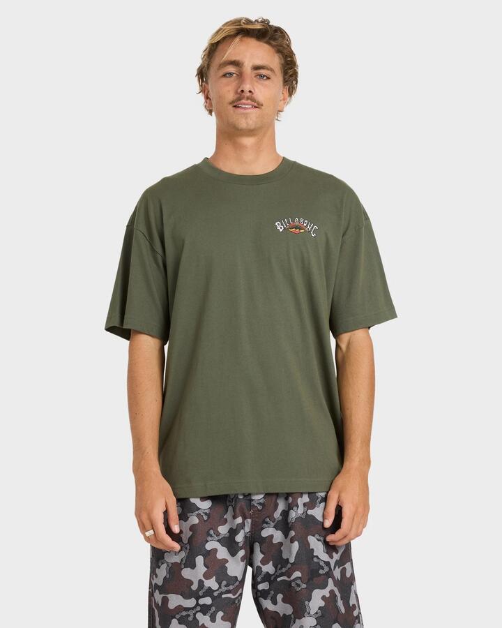 Image of T-Shirts. Product name - Billabong Mens Otis Arch T-Shirt Pine in Pine colour by brand - Billabong