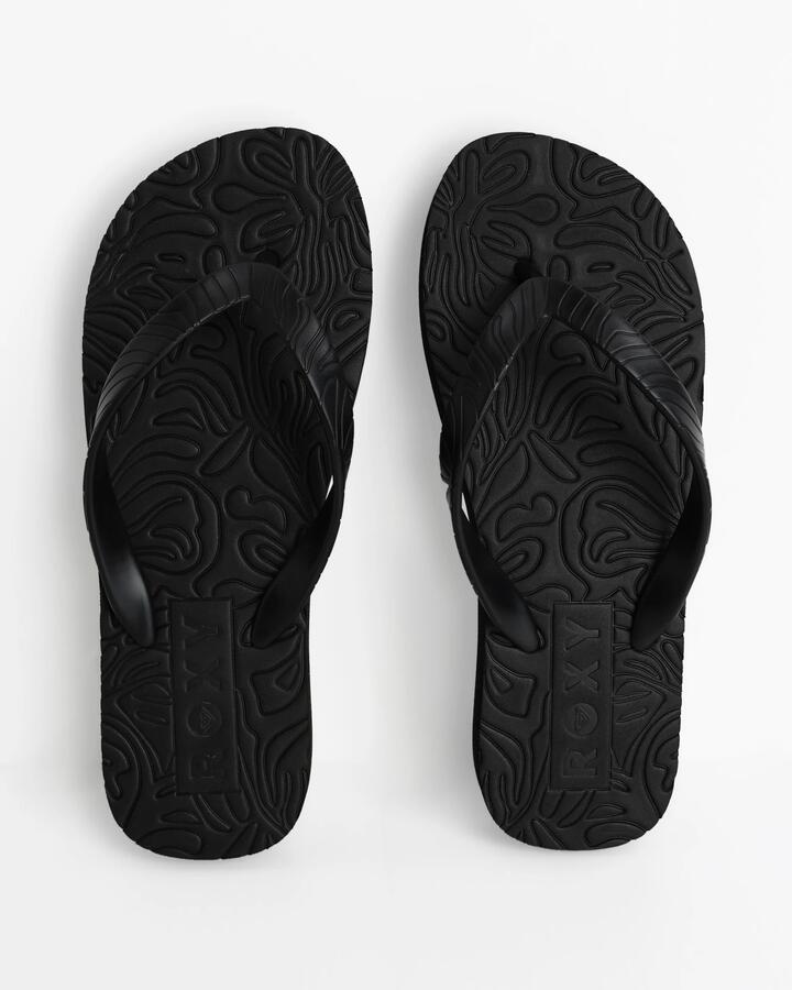 Image of Sandals. Productname: roxy - Womens Beach Up Thongs - Black - in Black colour by brand - roxy
