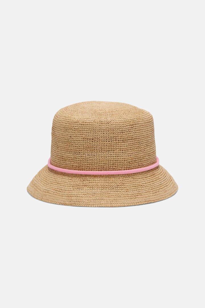 Image of Hats. Productname: Clementine Raffia Bucket Hat in Natural colour by brand - Gorman