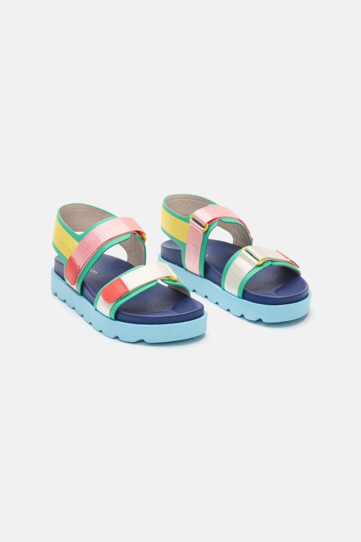 Image of Sandals. Product name - Wallk This Way Sandal Multi in Multi colour by brand - Gorman