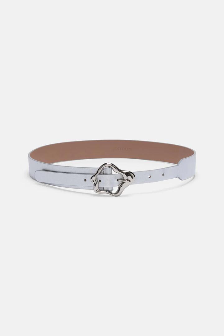 Image of Accessories. Productname: Wavy Waist Belt Silver in Silver colour by brand - Gorman
