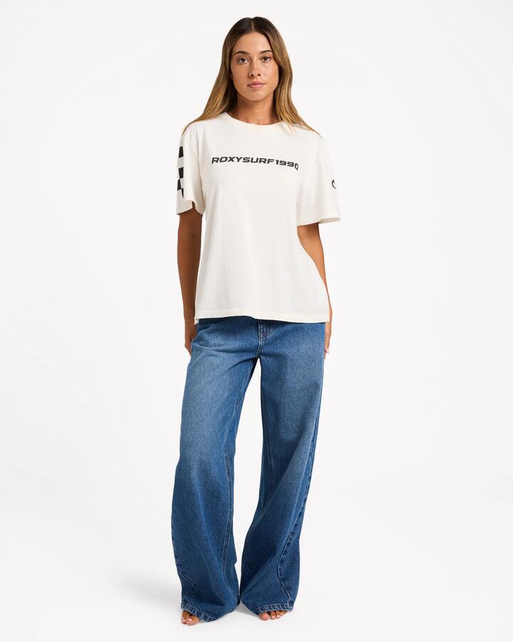 Image of Jeans. Product name - Roxy Womens Backslider Denim Jeans Blue in Blue colour by brand - Roxy