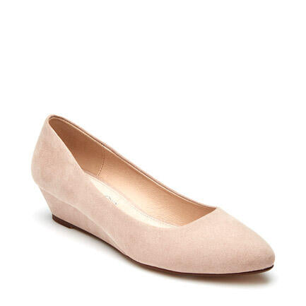 Image of Boots. Product name - Berlinda Nude Wedge Heels in Neutral colour by brand - Novo