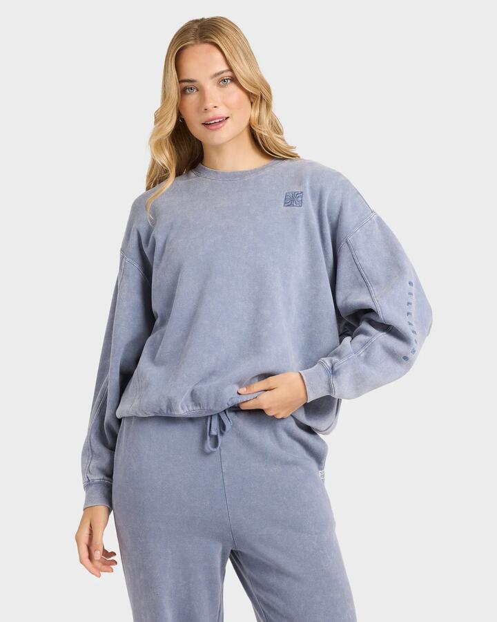 Image of Accessories. Productname: billabong - Womens Saltwashed Kend Crew Neck - Stone Blue - in Stone Blue colour by brand - billabong