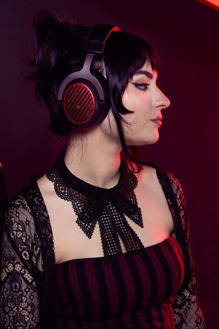 Image of Headsets. Product name - Redragon H540Pro Luna Pro Black Over Ear Spatial Sound Wireless Gaming Headset in Black colour by brand - REDRAGON