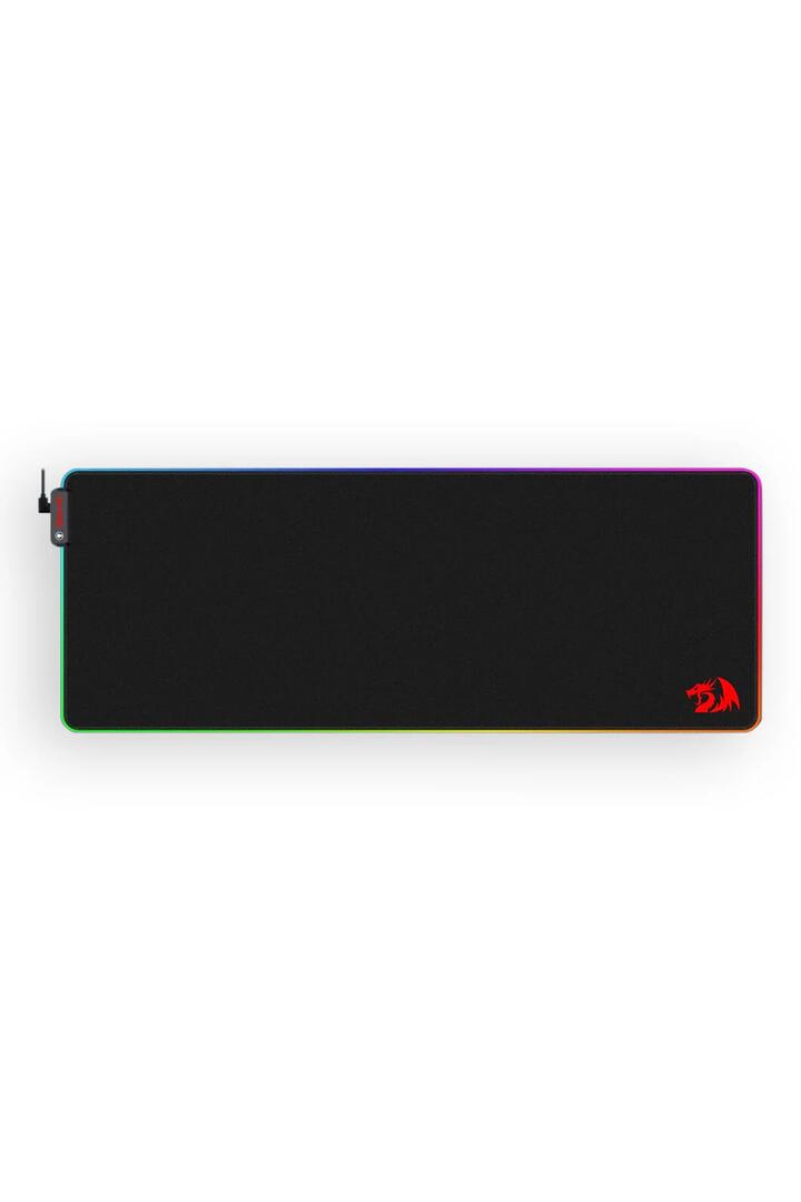 Image of Mice & Trackballs. Product name - Redragon P033 NeptuneX Black Extended RGB Lighting Gaming Mouse Pad in Black colour by brand - REDRAGON