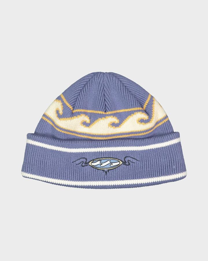 Image of Hats. Productname: billabong Womens Wave Break Beanie Stone Blue - in Stone Blue colour by brand - Billabong