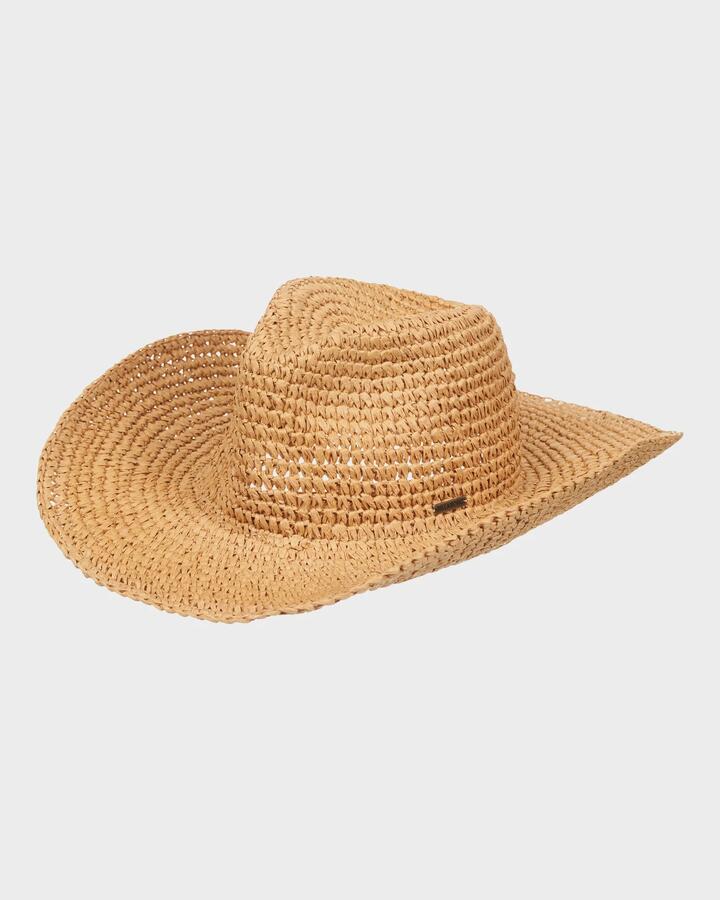 Image of Hats. Productname: billabong Womens Take It West Straw Hat Natural - in Natural colour by brand - Billabong