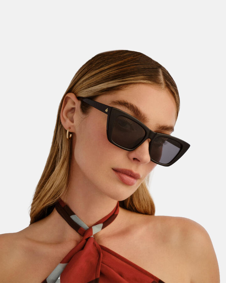 Image of Sunglasses. Productname: Aire Solstice Sunglasses: Black - Women's Sunglasses in Black colour by brand - Novo