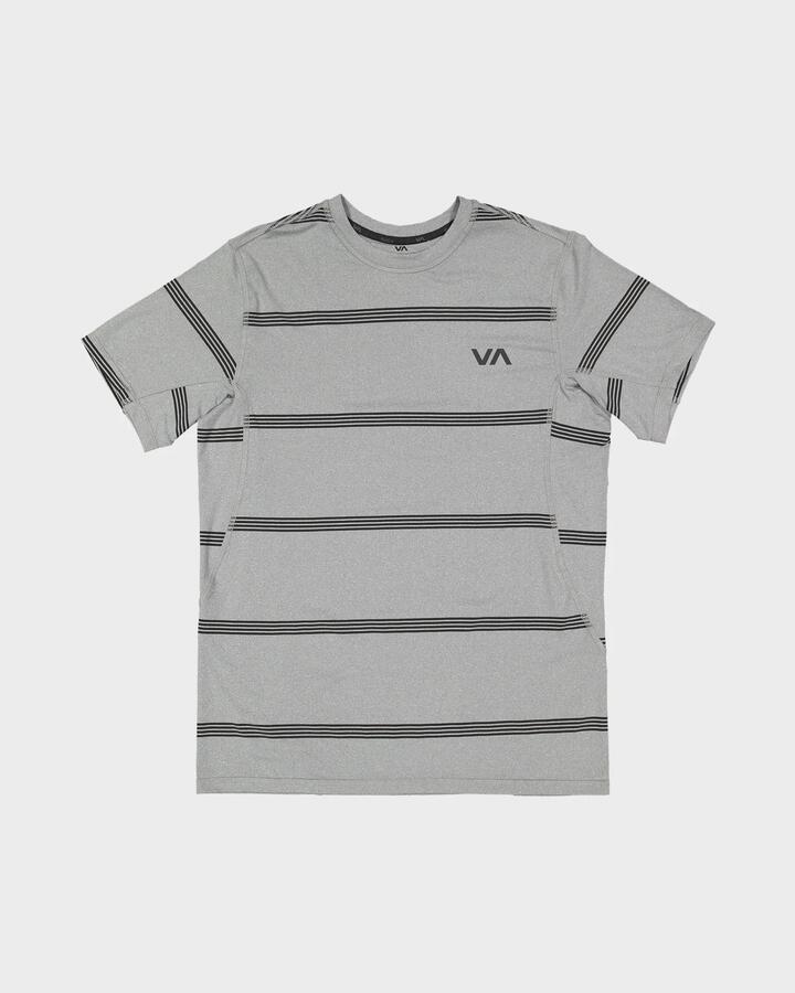 Image of T-Shirts. Product name - RVCA Mens Sport Vent T-Shirt Heather Grey in Heather Grey colour by brand - RVCA