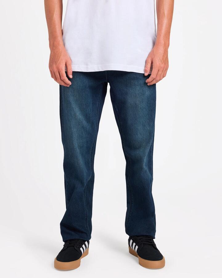 Image of Jeans. Productname: Volcom - Mens V Solver Stretch Denim Jeans - Used Blue - in Used Blue colour by brand - Volcom