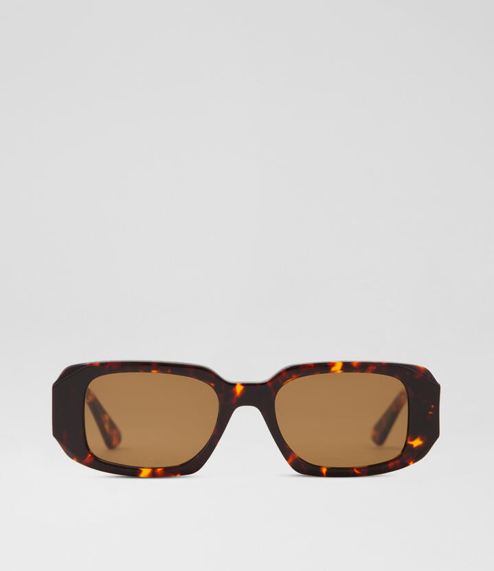 Image of Sunglasses. Productname: Eve Tortoiseshell Acetate Sunglasses in Tortoiseshell colour by brand - MOLLINI