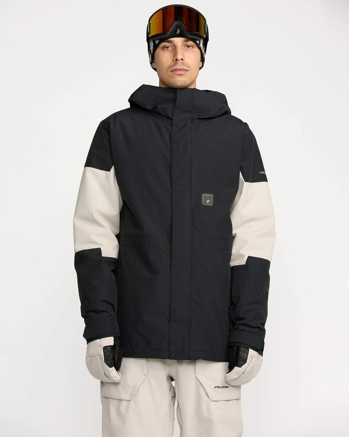 Image of a model wearing Outerwear. Productname: Volcom - Mens Primry Snow Jacket - Black - in Black colour by brand - Volcom