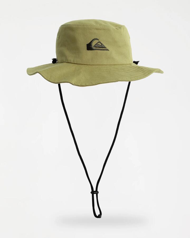 Image of Accessories. Product name - Quiksilver Mens Bushmaster Safari Boonie Khaki in Khaki colour by brand - Quiksilver
