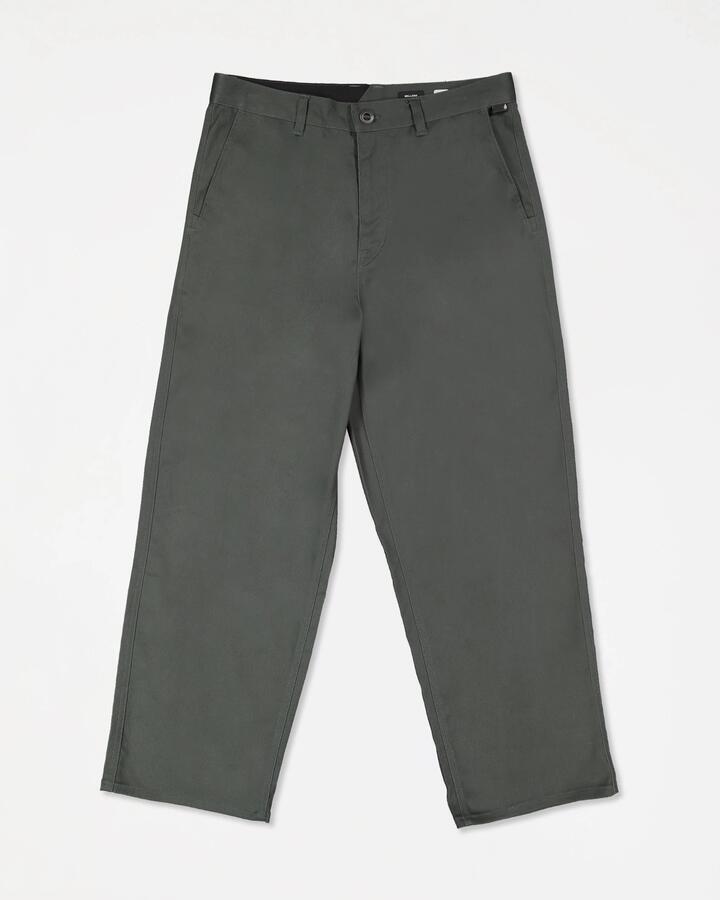 Image of Accessories. Product name - Volcom Mens Billow Chinos Castlerock in Castlerock colour by brand - Volcom