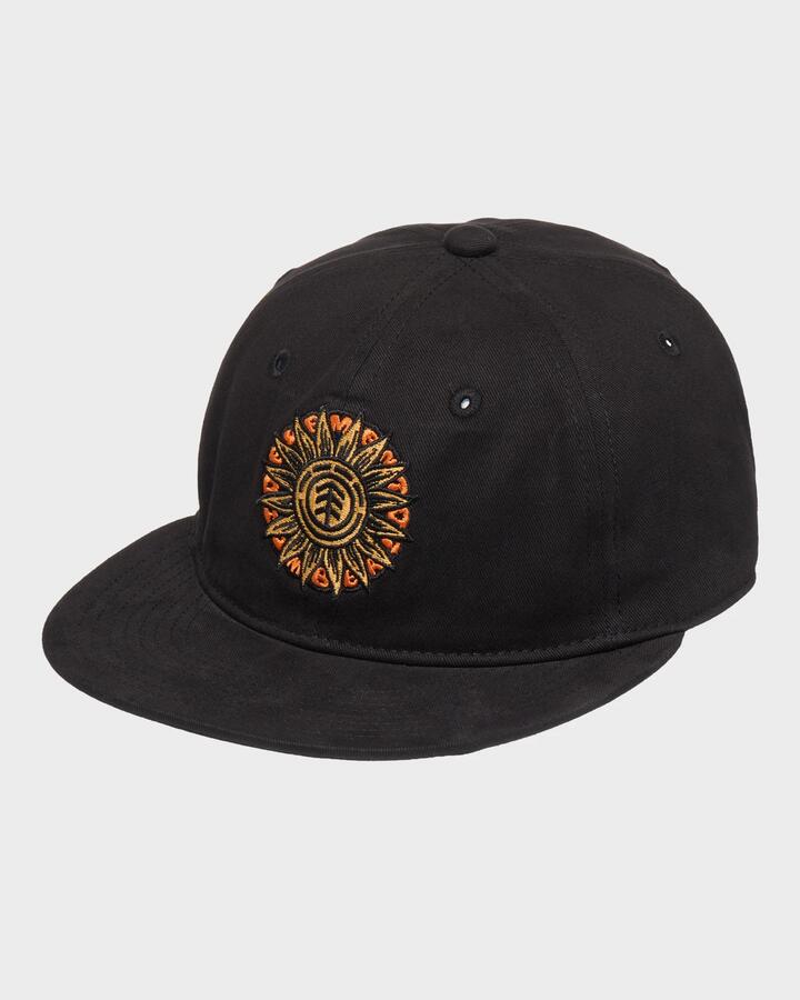 Image of Hats. Productname: element - Mens Timber 6 Panel Cap - Flint Black - in Flint Black colour by brand - element