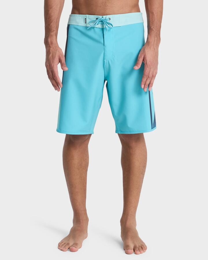 Image of Swimwear. Product name - Quiksilver Mens Surfsilk Holmes 20" Boardshorts Aqua Holmes in Aqua Holmes colour by brand - Quiksilver