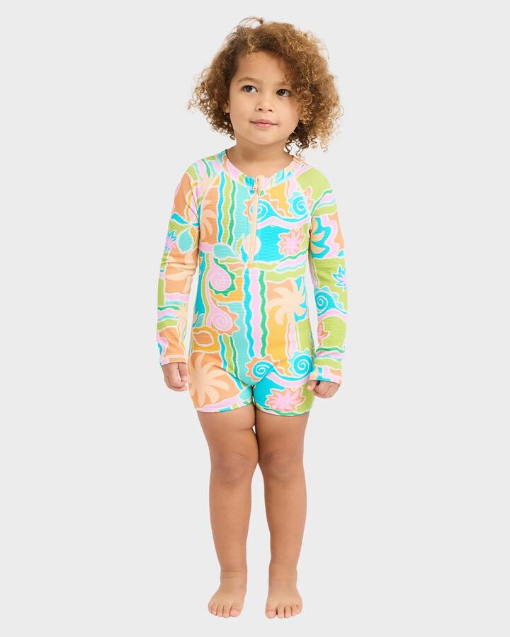 Image of Accessories. Productname: billabong Toddlers Sol Playa One Piece Rashvest Bright Marine - in Bright Marine colour by brand - Billabong