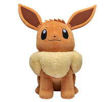 Image of Action Figures. Product name - Pokémon 24" Eevee Plush in colour by brand - Toymate