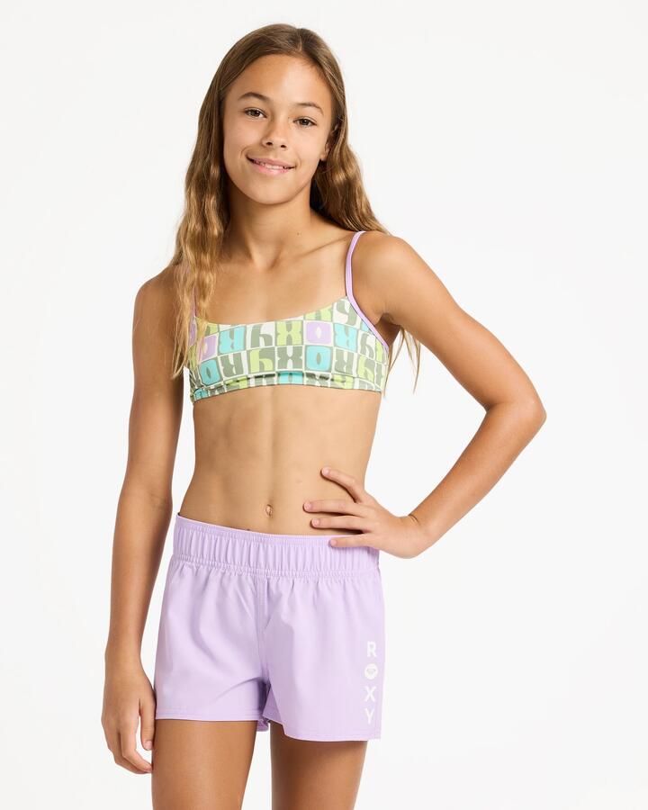 Image of Swimwear. Productname: roxy Girls 6-16 Rg Essentials Boardshorts Crocus Petal - in Crocus Petal colour by brand - Roxy