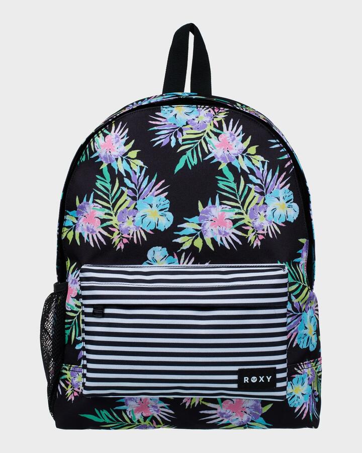 Image of Bags. Productname: roxy - Sugar Baby Bottle Backpack - Anthracite Aquarella Active Rg - in Anthracite Aquarella Active Rg colour by brand - roxy