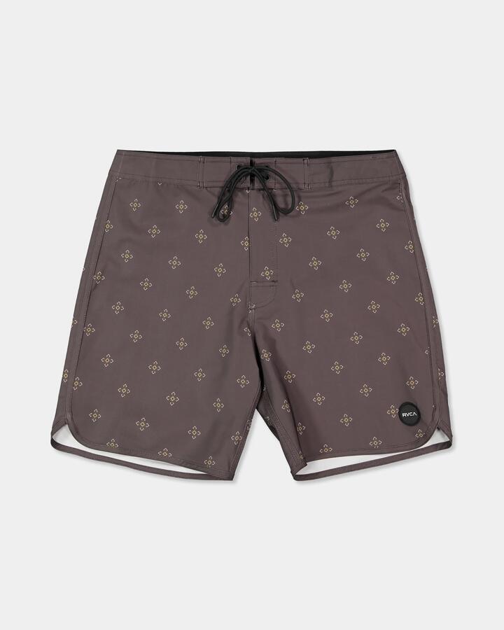 Image of Swimwear. Product name - RVCA Mens Northen 18" Boardshorts Pirate Black in Pirate Black colour by brand - RVCA