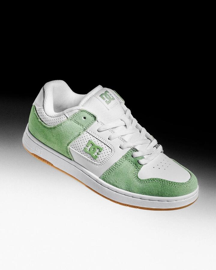 Image of Shoes. Product name - DC Shoes Womens Manteca 4 Skate Shoes White/Mint/Gum in White/Mint/Gum colour by brand - DC Shoes