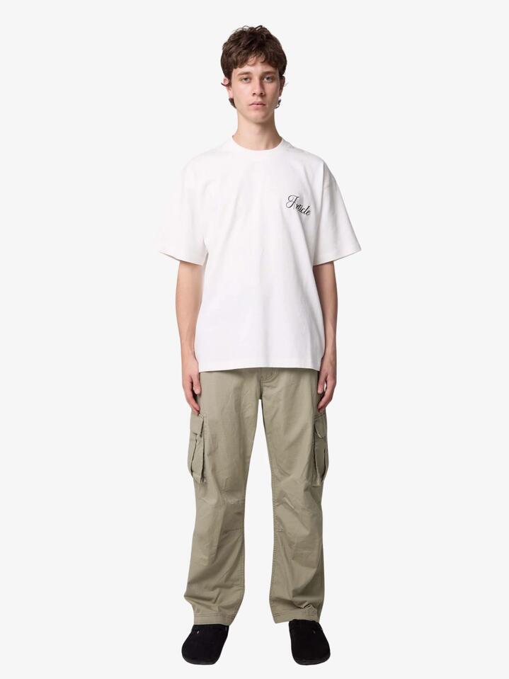 Image of T-Shirts. Productname: Article One Double Script Tee in White colour by brand - Article One