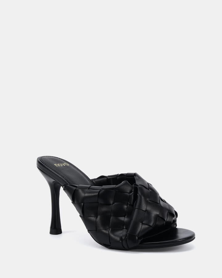 Image of Heels. Productname: Yellow: Black - Women's High Fashion in Black colour by brand - Novo
