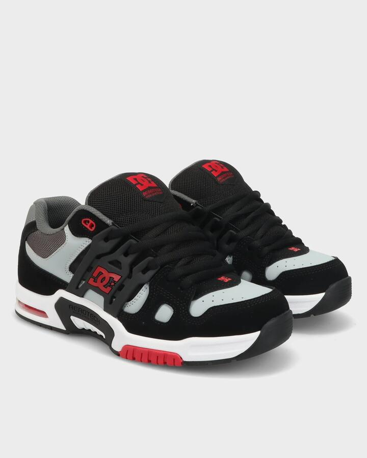 Image of Shoes. Product name - DC Shoes Mens At-2 Skate Shoes Black/Grey/Red in Black/Grey/Red colour by brand - DC Shoes