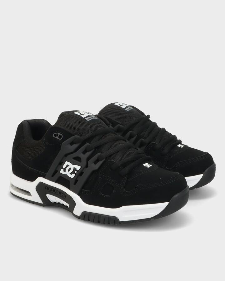 Image of Shoes. Product name - DC Shoes Mens At-2 Skate Shoes Black/White in Black/White colour by brand - DC Shoes